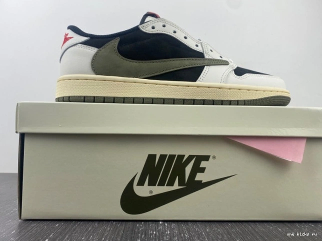 Rep Retro Jordan Travis OG x Scott Jordan Low Air Air 1 Olive DZ4137-106 0618